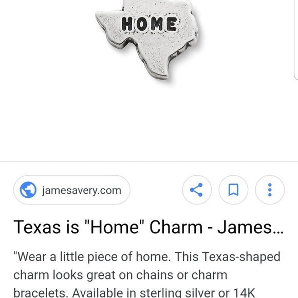 Texas is home charm from James Avery 🌸 - Picture 2 of 2